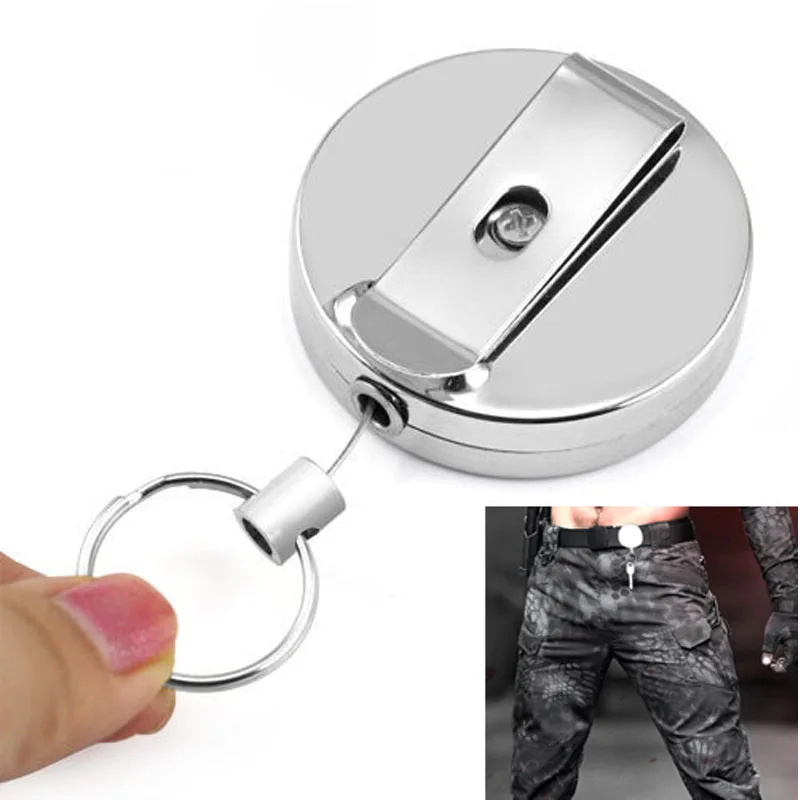 Molle Telescopic Keychain Military Tactical Nylon Belt Accessory