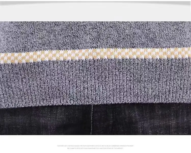 2019 Fashion Trend New Autumn Winter Pullover Sweater for Men Round Neck Sweater Mixed Color Youth Men's Long-sleeve Sweaters