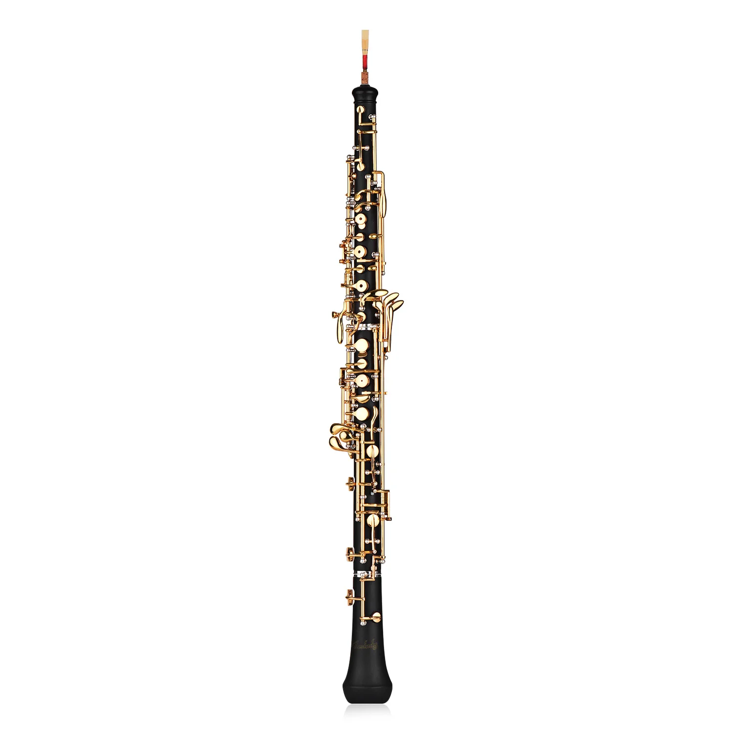 Muslady Профессиональный oboe C Ключ полуавтоматический стиль никелированные ключи деревянный духовой инструмент с гобо Рид перчатки, Чистящая салфетка