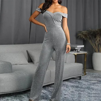 

amazon Europe and the United States women's new hot style dress strapless accept waist width with leg height pants suit