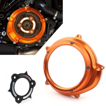 

Clear Motorbike Engine Clutch Cover w/ Bolts For KTM 1190 1050 1290 1090 Adventure Aluminum Alloy