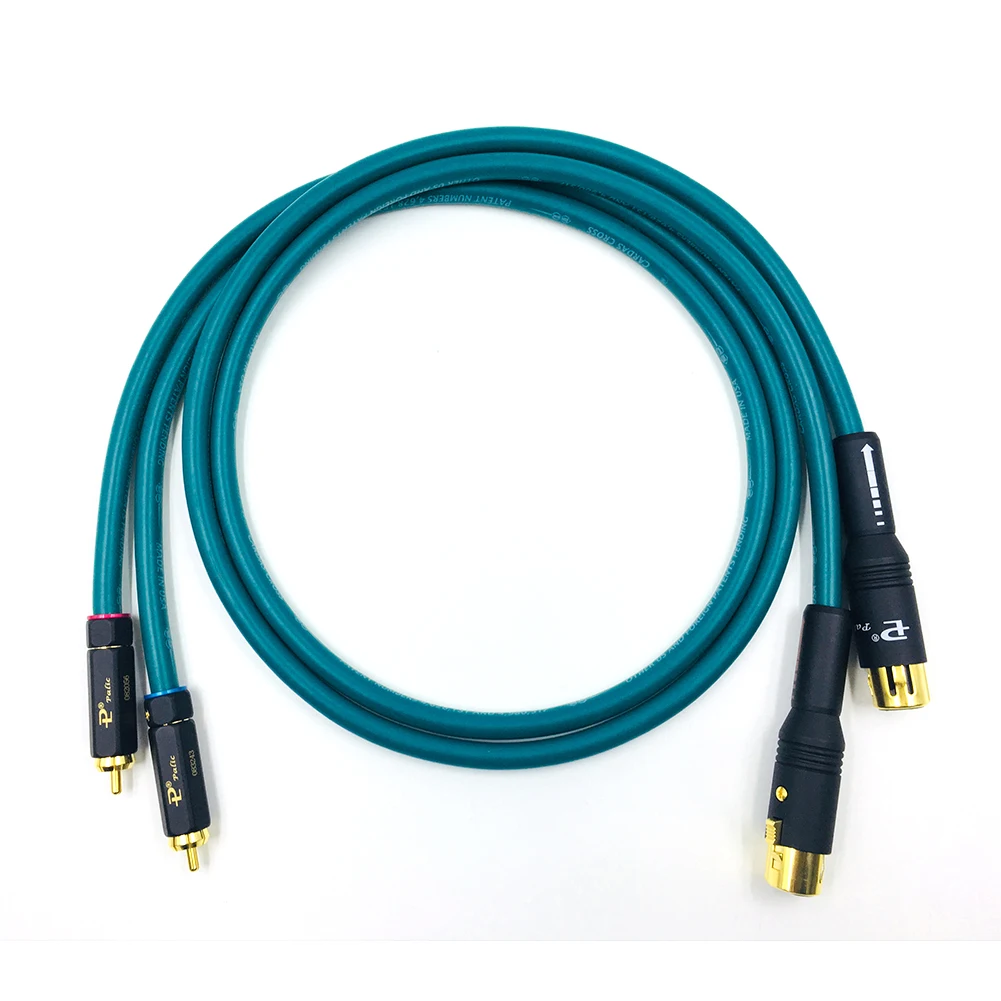 1 пара Hifi Cardas XLR для RCA Межблочный кабель Hi end штекер женщин аудио с Позолоченный