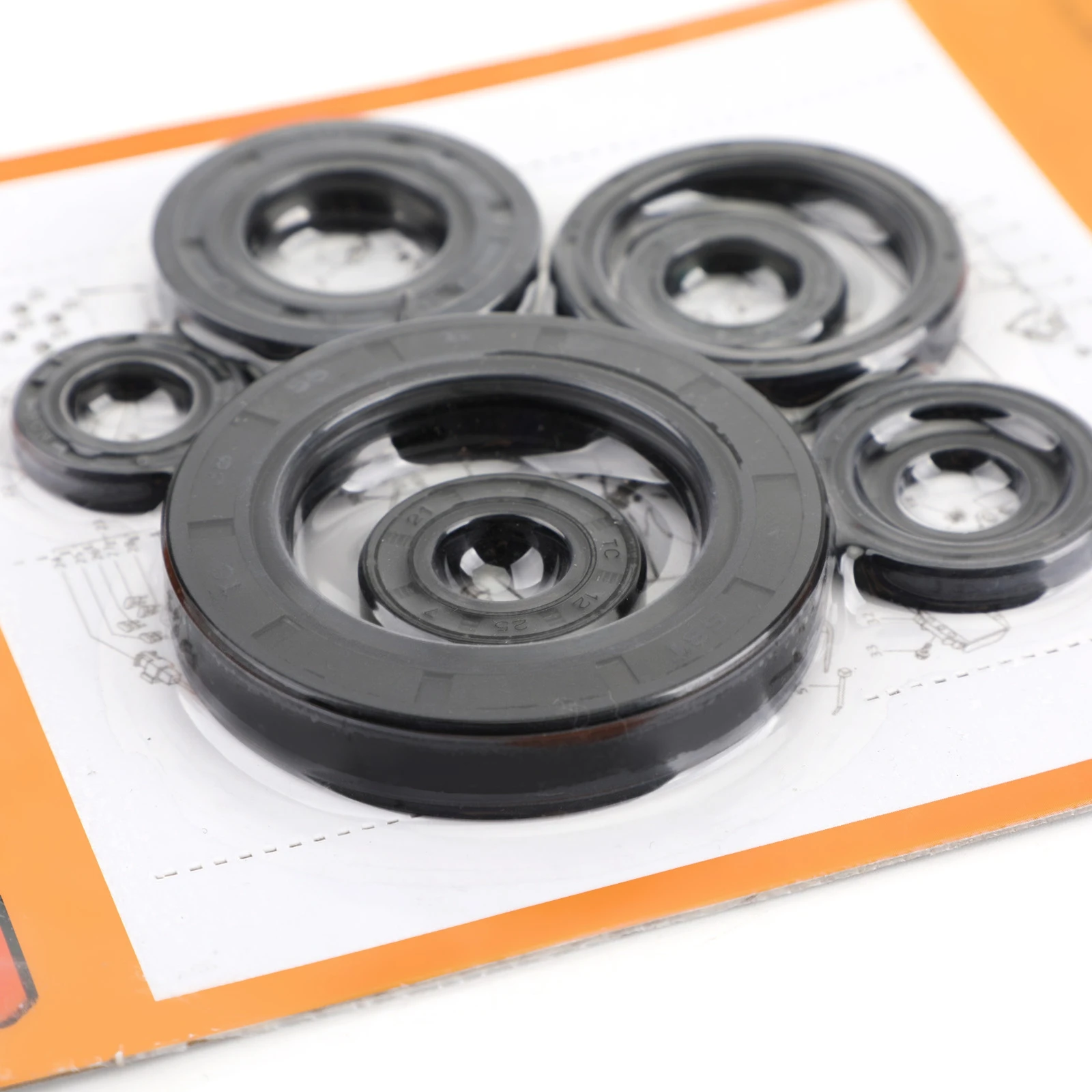 Motorcycle Engine Oil Seal Kit 8pcs for Honda CR250R 1992-2001 1993 1994 1995 1996 1997 2000 CR 250R cr250r cr-250r motorcycle engine oil seal kit