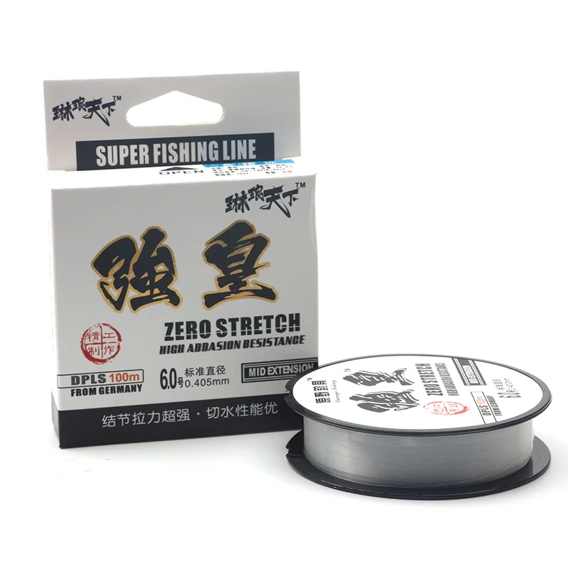 Rompin Fishing Line Brand Super Strong 100m 100% Nylon Transparent Not Fluorocarbon, fishing line,fishing tackle
