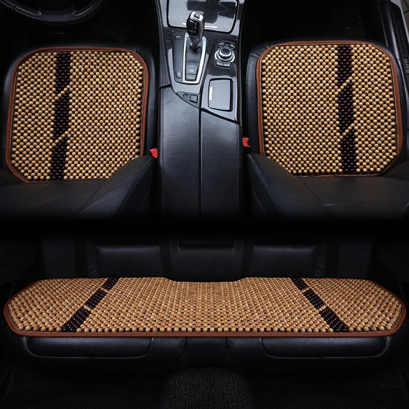 

Bodhi Root Three-piece Set Monolithic Automobile Seat Cushion Changan CS75 CS35 CS95 Moving Wooden Beads Seat Cushion