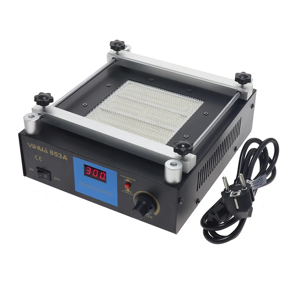 YIHUA 853A-A YIHUA 853A 110V 220V Цифровая инфракрасная станция предварительного нагрева высокой мощности ESD BGA паяльная станция PCB паяльная станция - Цвет: YIHUA 853A-A
