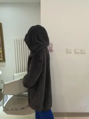 Большой размер, свободное вельветовое пальто с капюшоном, плотное меховое пальто, Осень-зима, длинный кардиган на молнии, пальто из искусственного меха