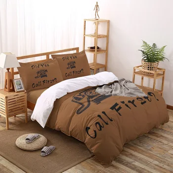 

Interesting Text Bedding Set Four sets of customized bed sheets Bedding Sets Bedding Set Luxury