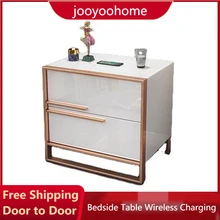 

Smart Bedside Table Wireless Charging Creative Light Luxury Multifunctional Infrared Light Bluetooth Speaker Night Stand Bedroom