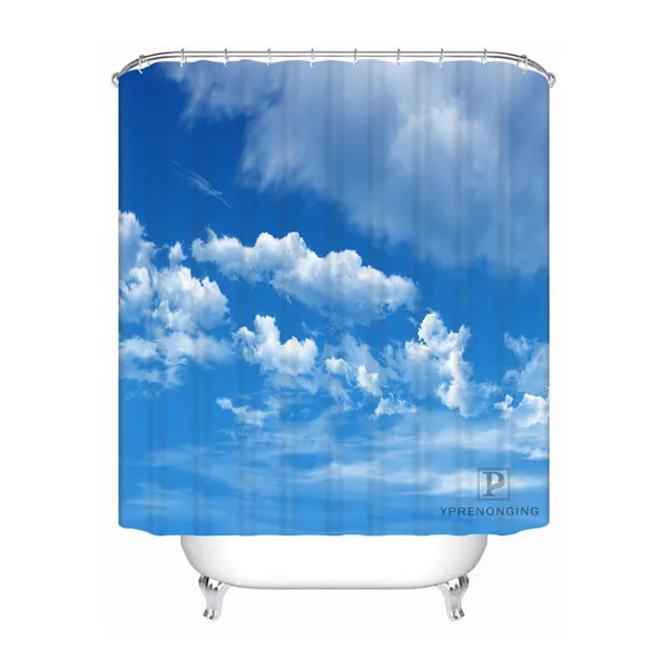 Shower Curtain Пользовательские облака Skyscapes Водонепроницаемый Ванная комната приемлемая занавеска из полиэстеровой ткани занавеска для ванной#180318-45-39 - Цвет: Shower Curtain