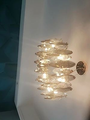 Modern Crystal Leaves Chandelier For Dinning Room