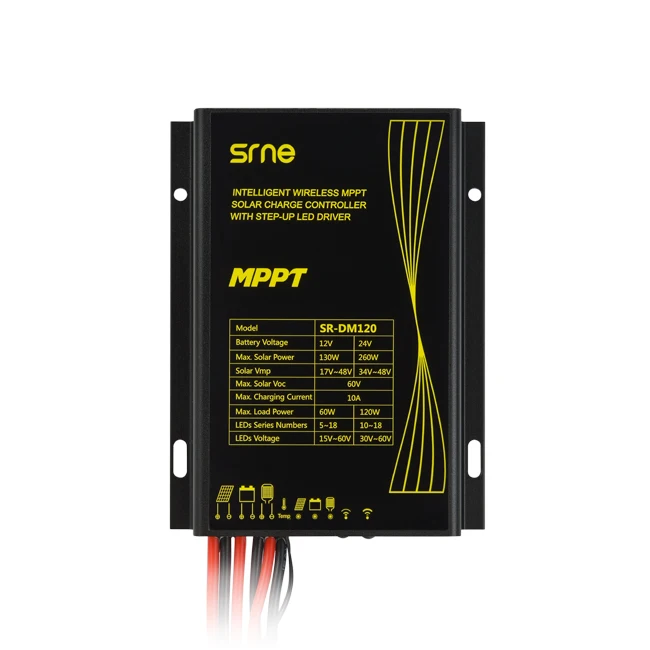 10A 15A 12V 24V беспроводной MPPT солнечный уличный светильник контроллер заряда