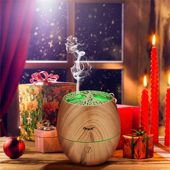 

120ML USB Diffuser Ultrasonic Aromatherapy Essential Oil Diffuser Aroma Mist Maker 7 Color LED Lights Humidifier Home Office