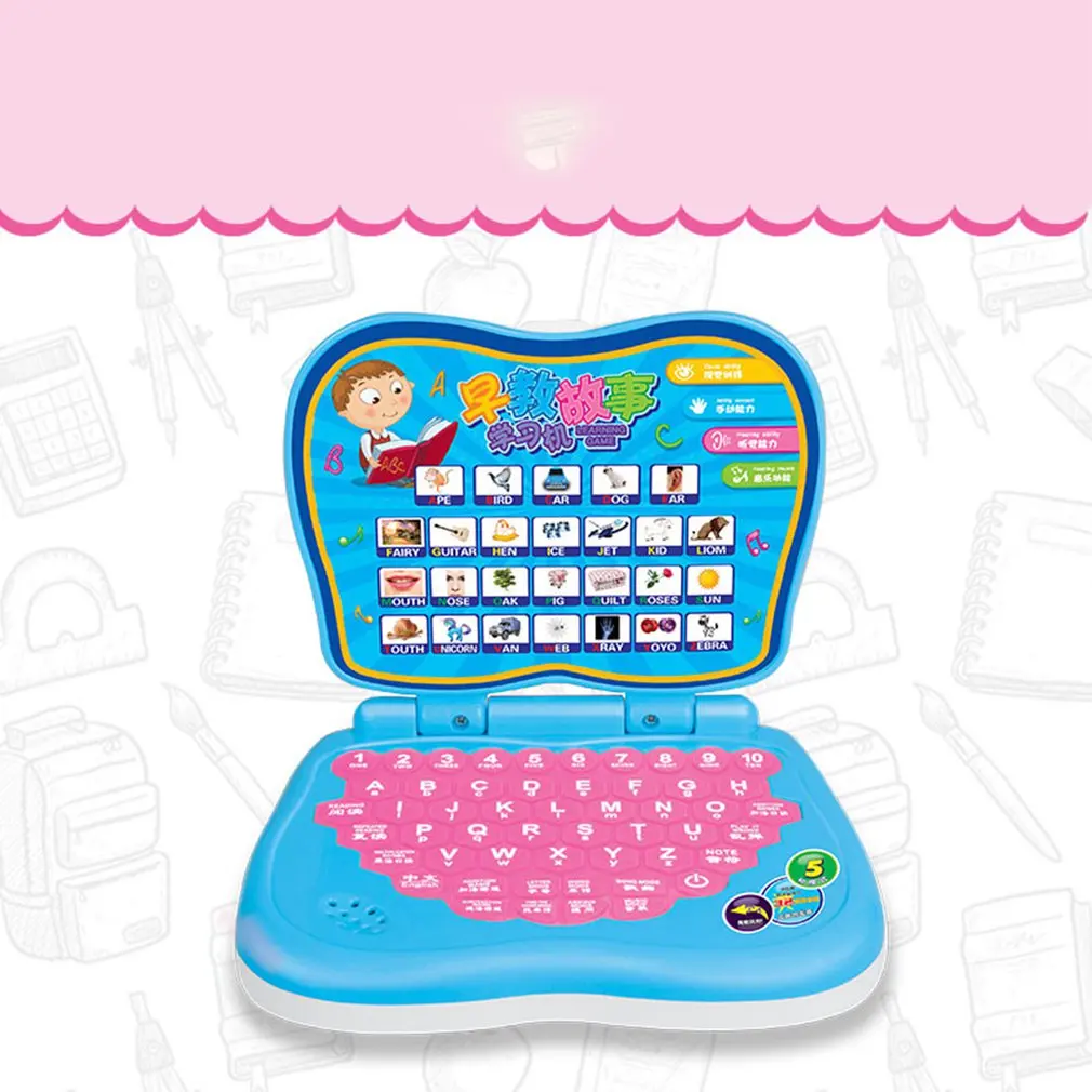 Китайская и английская двуязычная обучающая машина, Игрушки для раннего образования, цветная обучающая компьютерная машина для раннего образования с мышкой