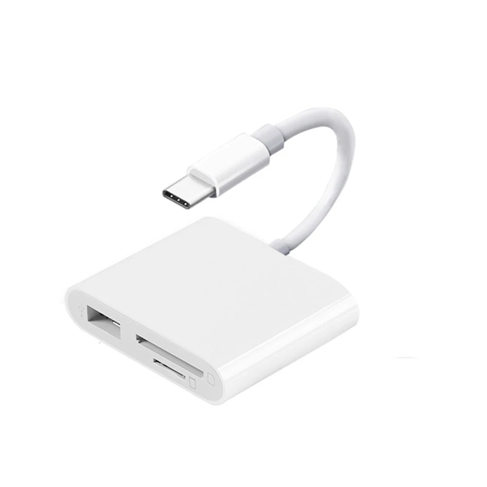 Тип C до USB 3,0 SD TF Card Reader устройство чтения карт USB C разъем телефона SD TF карты памяти считыватель карт OTG Тип-C телефон ноутбук адаптер для компьютера