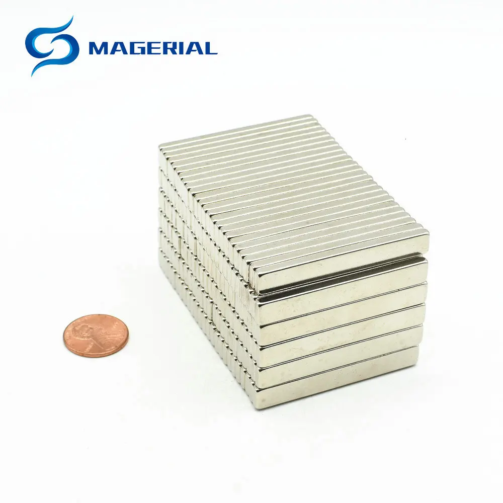 N40UH NdFeB Блок 50x7x3 мм высокая температура 180 C магнит Неодимовый генератор Двигатель редкоземельных Постоянный Неодимовый бар 100 шт