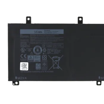 

Original RRCGW 11.4V 56Wh 4666mAh battery for DELL Precision 5510 XPS15 9550 P56F laptop free shipping