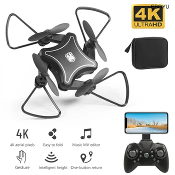 

XKY KY902 Mini RC Drone 2.4Ghz RC Fold Drone Wifi FPV 4K HD Camera Selfie Drone Altitude Hold &Headless Mode RC Quadcopter Drone