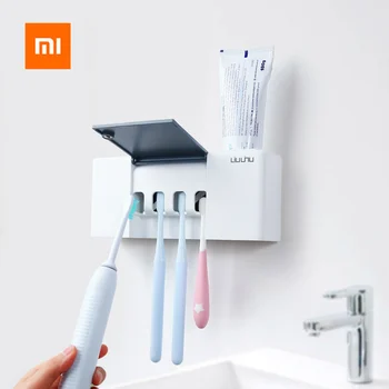 

Xiaomi Liushu ABS UV Air Drying Sterilization Toothbrush Holder Cover Smart Sensor Rechargeable Wall Mounted Disinfection Rack