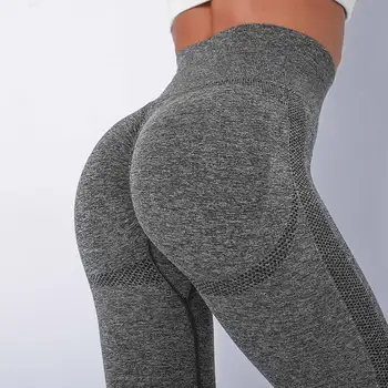 High Waist Seamless Yoga Pants Bubble Butt Push Up Sport Leggings Gym Fitness Compression Tights