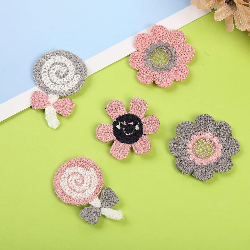 2019新款diy手工发饰材料毛线针织动物布贴韩国发夹胸针配件批发 图片_高清大图 - 阿里巴巴 - 1