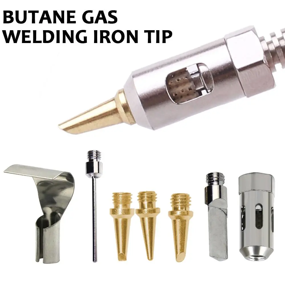 Butane Gas Soldering Iron Tips Set For Electric Blow Torch Wireless Portable Welding Tip Replacement Quick Heat aluminum stick welding rods