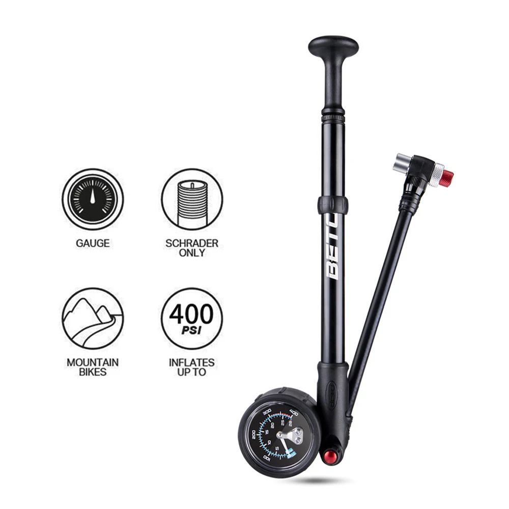 Bicycle Pump 400psi Highpressure Bike Air Shock Pump With Lever