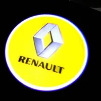 For RENAULT logo Светодиодный светильник на дверь, проектор, логотип, автомобильный Стайлинг, призрак, тень, вежливая Лазерная лампа для Renault, широта, талисман, Лагуна, Espace - Испускаемый цвет: For RENAULT logo