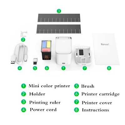 Струйный цветной принтер портативный мини съемный принтер usb buetooth Presale(отправлено в течение 20 дней