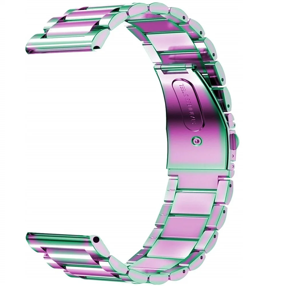 20 мм ремешок для часов из нержавеющей стали для samsung Galaxy Watch active 2 ремешок 22 мм браслет для gear S3 Classic/Frontier 46 мм полосы