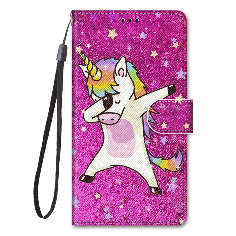 Luxury Animal painted leather Case for Samsung Galaxy A10 A105F Cover A50 A70 A40 A60 A80 A605F A705F Protect Wallet Coque samsung silicone Cases For Samsung