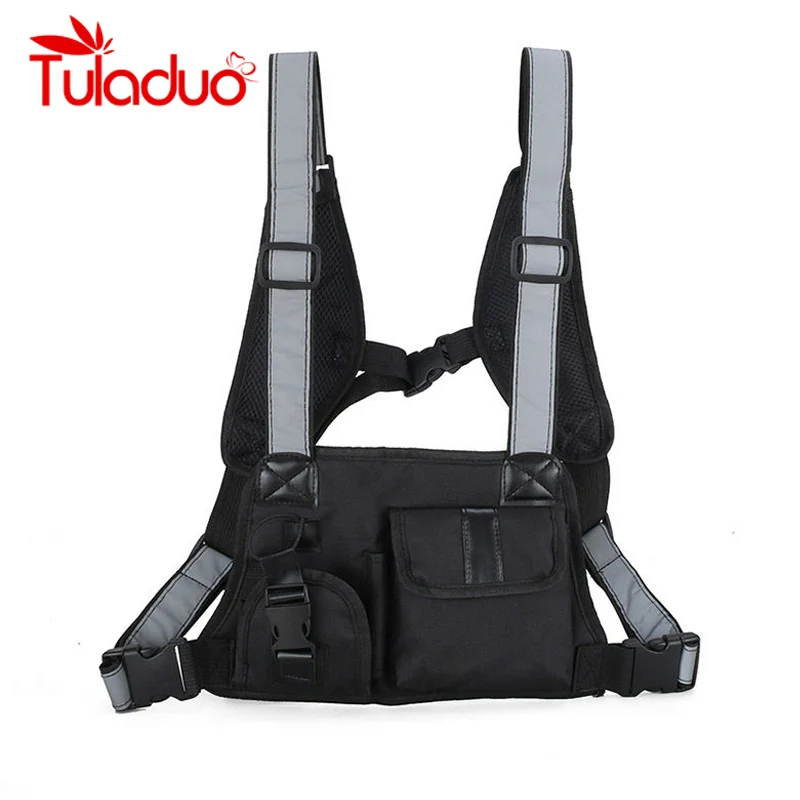 

Chest Rig Waist Bag Front Pack Pouch Hip Hop Streetwear Functional Tactical Chest Bag Cross Shoulder Bags Bolso Kanye West