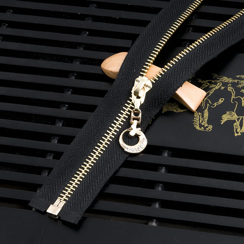 85/120cm 5# Double/Single Zipper Head Zip Sliders Auto Lock Metal Zipper DIY Ttailor Sewing Clothing Bags Accessories