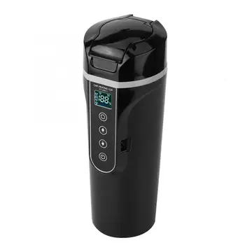 

350ml 12V Car Home Dual Use Electric Kettle Water Heating Cup Temperature Control Cigarette Lighter