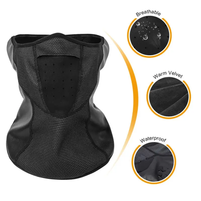 Outdoor Cycling Half Face Mask Themral Mask Cycling Cap Sunscreen Sports Headwear Bike Headband Mask For Winter Outdoor Cycling