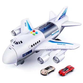

Airplane Funny Light Music Story Model Early Education Enlightenment Kids Large Children Simulation Track Inertia Aircraft Toy