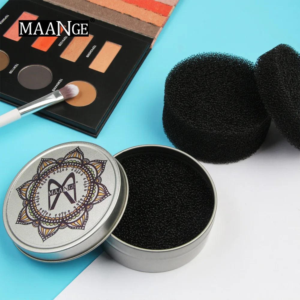 Makeup Brush Cleaner Sponge Remover Color Off Cleaning Mat Box Powder Brush Washing Cosmetic Clean Kits