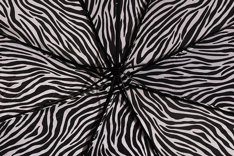 Zebra stripe 3 раза Unbrellas Для защиты от Солнца Анти-УФ женский ультра легкий мини Зонт не автоматический складной Зонты