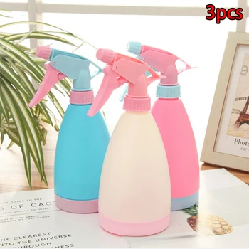 

3PCS Empty Spray Bottle Plastic Water Spray Watering Flowers For Salon Plants Blue Pink Beige PP Spary Bottles