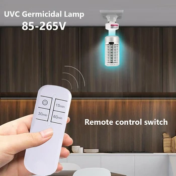 

UV Lamp LED Ultraviolet Light Bulbs 40W for Home Bedroom Travel Kindergarten Cleaning TN88