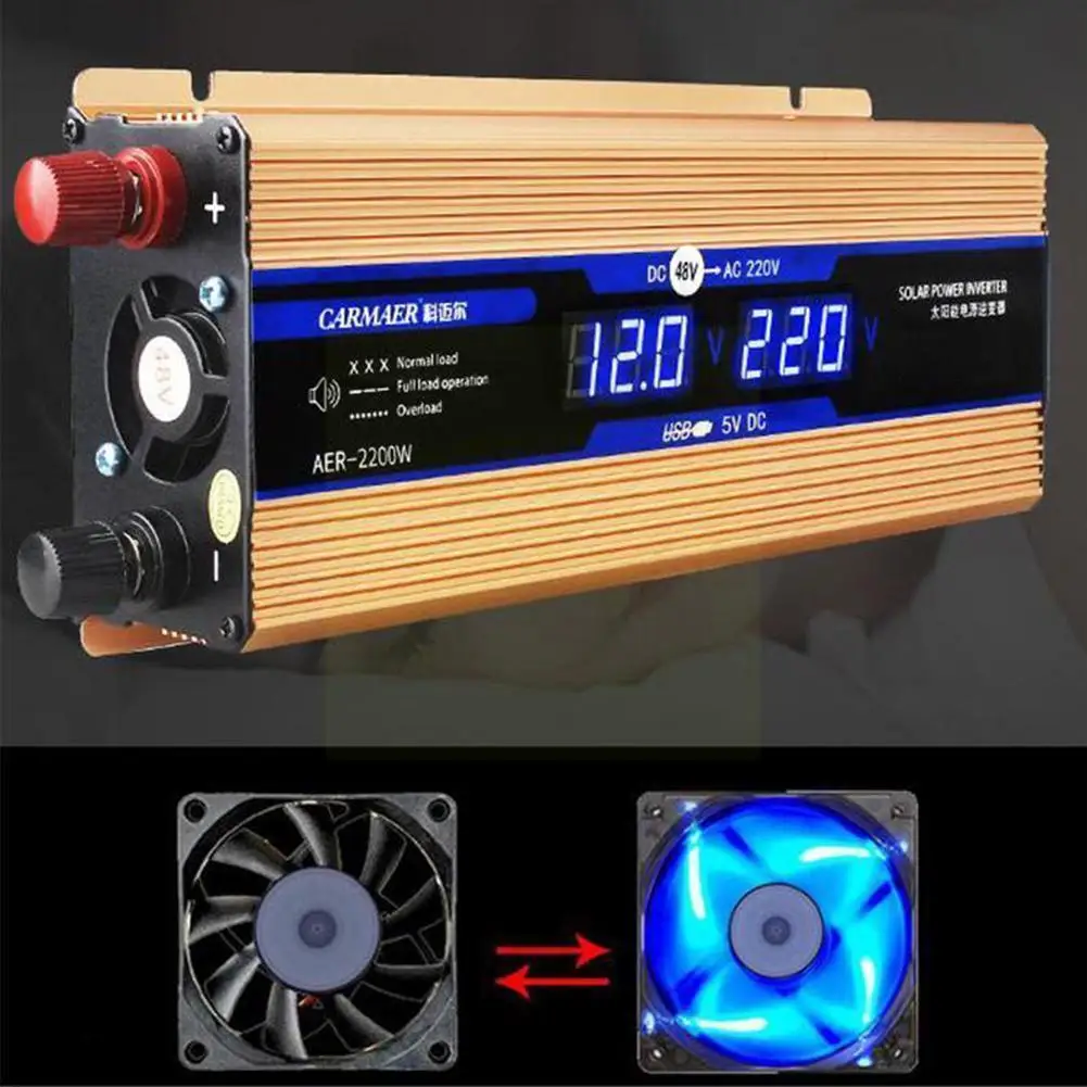 

12V24V Car Solar Inverter Car Power Inverter 12v 220v To Solar Inverter Transformer Converter Voltage Inversor