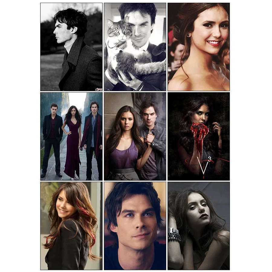 Fai Da Te Vampire Diaries Kit Di Pittura Diamante Pieno Immagine Di Strass Punto Croce Ricamo Dipinti Decorativi Adesivi Murali