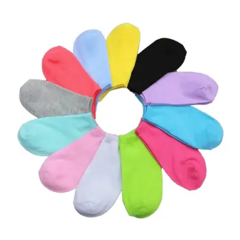 

Spring and summer new Korean foreign trade original single candy color ladies boat socks short tube stall socks