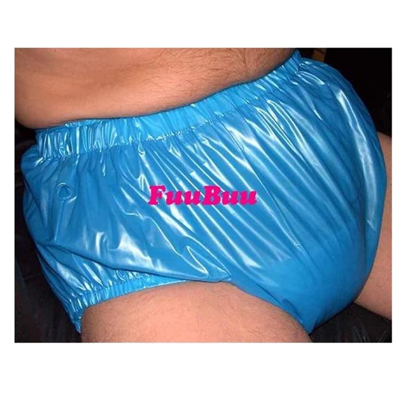 Adult Diapers Non Disposable Diaper PVC Incontinence Shorts Plastic Pants 2PCS