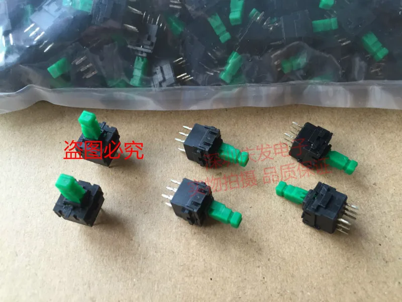 Original new 100% tower self-locking double row 6pin push switch square head with lock 10*10*19 power | Обустройство дома