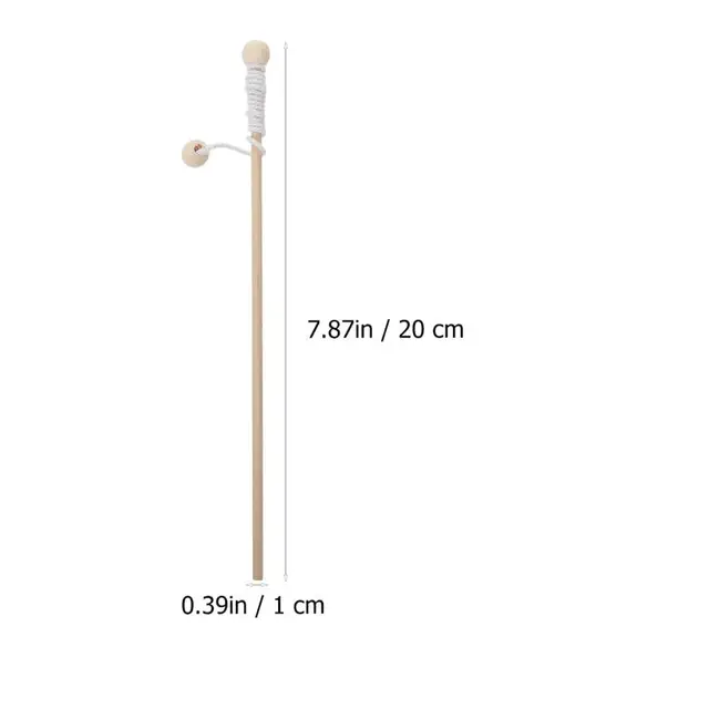 5pcs Wooden Magnetism Fishing Rod Toys for Children Early Educational Parent-child Interactive Fishing Rod for Kindergarten 2