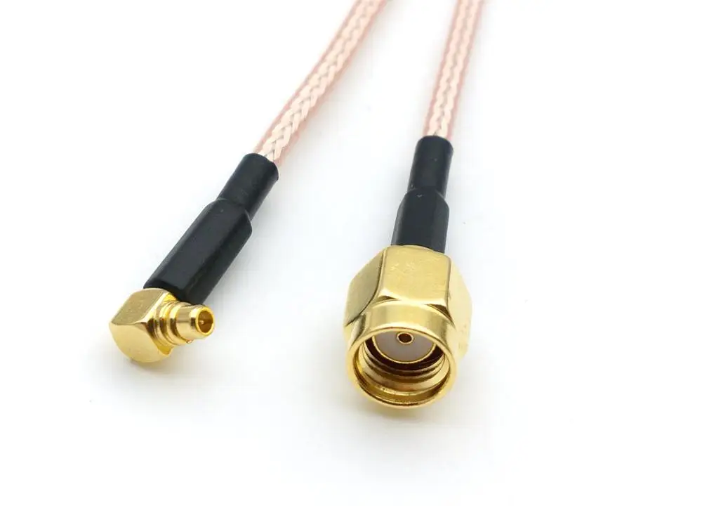 50 шт. кабель RG316 MMCX male правый угол к RP Sma (без штифта) коннектор|Соединители| |