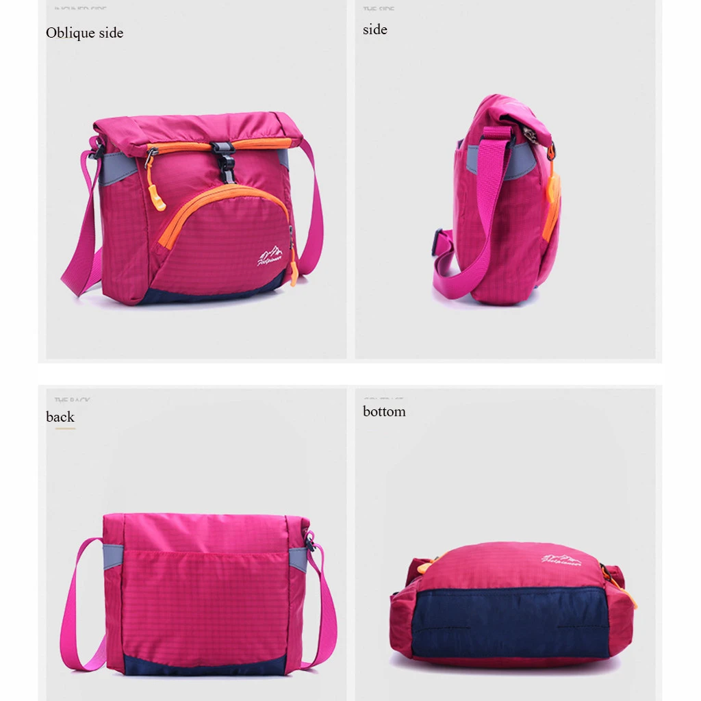Unisex fashion outdoor folding water repellent nylon bag Fold  Zipper Water Repellent School Rucksack Shoulder Bag Coin Bag 820