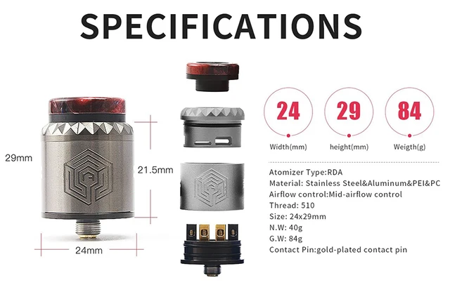 E papierosy Advken Artha V2 waporyzator RDA zbiornik 24mm Rebuildable Atomizer z pin czteroosobowy posty Atomizer 510 dla Squonk box mod tanie i dobre opinie Wymienne Advken Artha V2 RDA Metal 510 Thread Stainless Steel Aluminum PEI PC Mid-airflow contro gold-plated contact pin E papierosy Advken Artha V2 waporyzator RDA zbiornik 24mm Rebuildable Atomizer z pin czteroosobowy posty Atomizer 510 dla Squonk box mod tanie i dobre opinie Wymienne Advken Artha V2 RDA Metal 510 Thread Stainless Steel Aluminum PEI PC Mid-airflow contro gold-plated contact pin