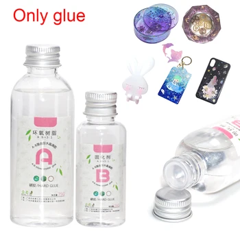 

1 Set Art High Adhesive AB Crystal Glue Mixed Hardener Accessories Tool Jewelry Making DIY Resin Epoxy Clear Solvent Resistance